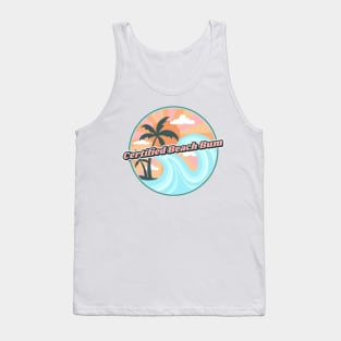 Certified Beach Bum Ocean Waves Tank Top